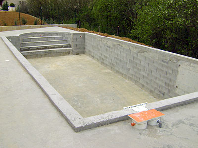 Création piscine béton à Mayenne