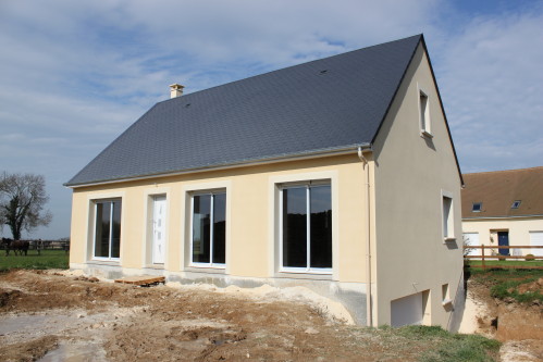 Ravalement de façade, enduit à Saint-Denis-de-Gastines